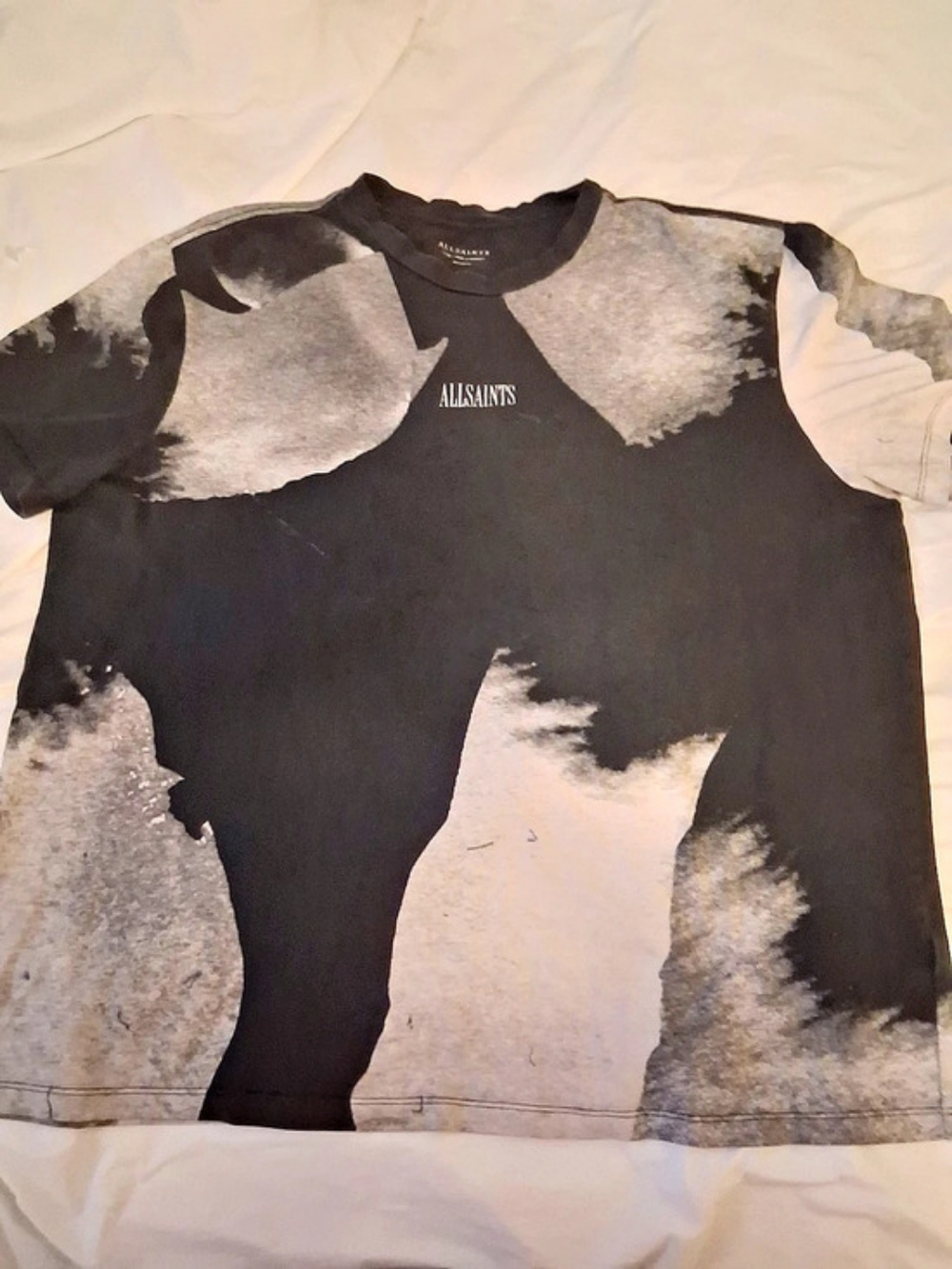 AllSaints Abstract Short Sleeve Tee Size Large